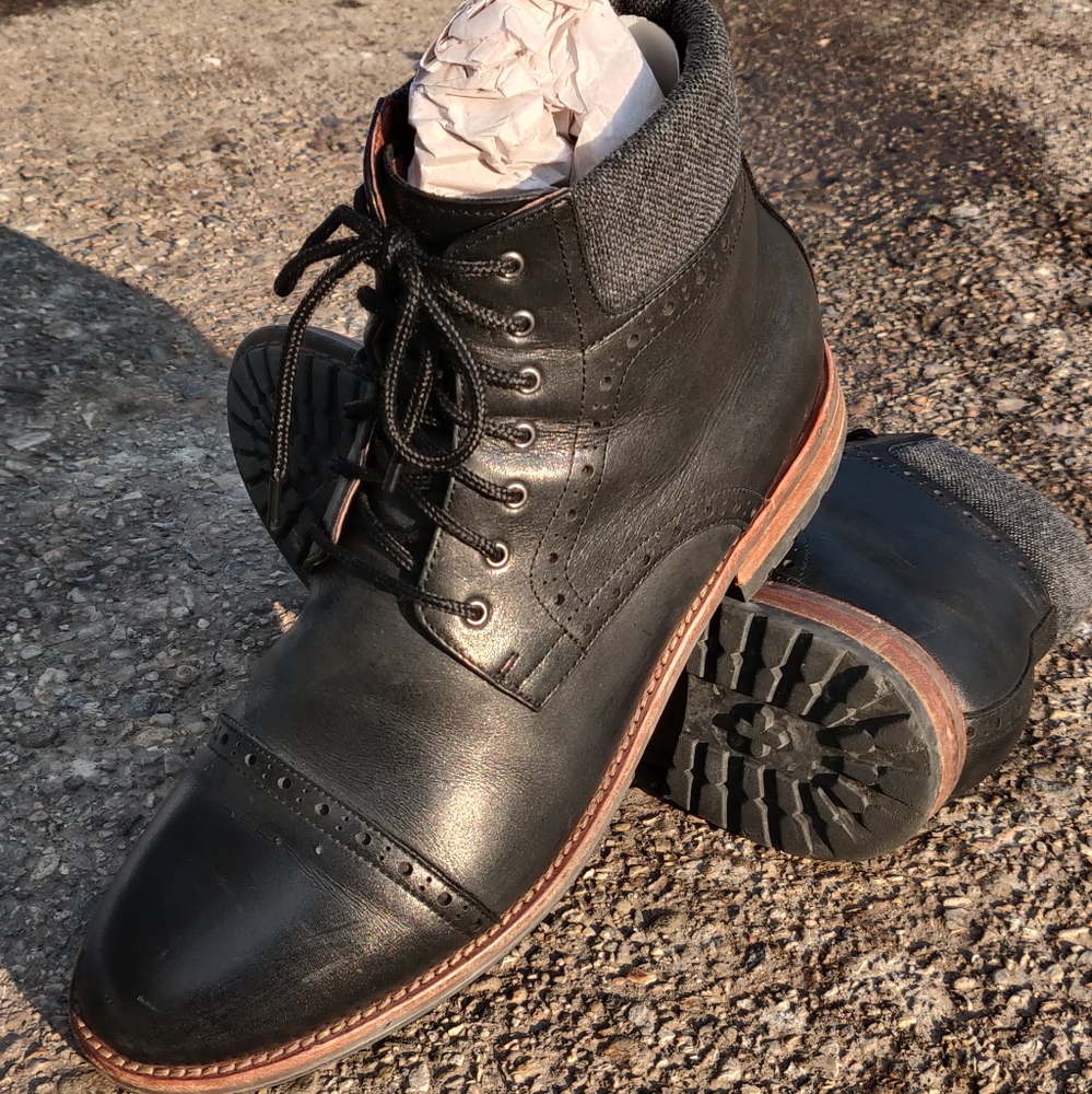 Warfield & Grand cap toe dress boots